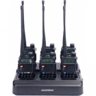 Портативная рация Baofeng UV-5R Black SIX PACK+Зарядный комплект (BL-5X6 + 6 АКБ BL-5)